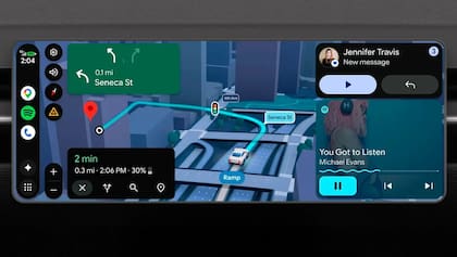 El nuevo diseño de Android Auto que presentó Google