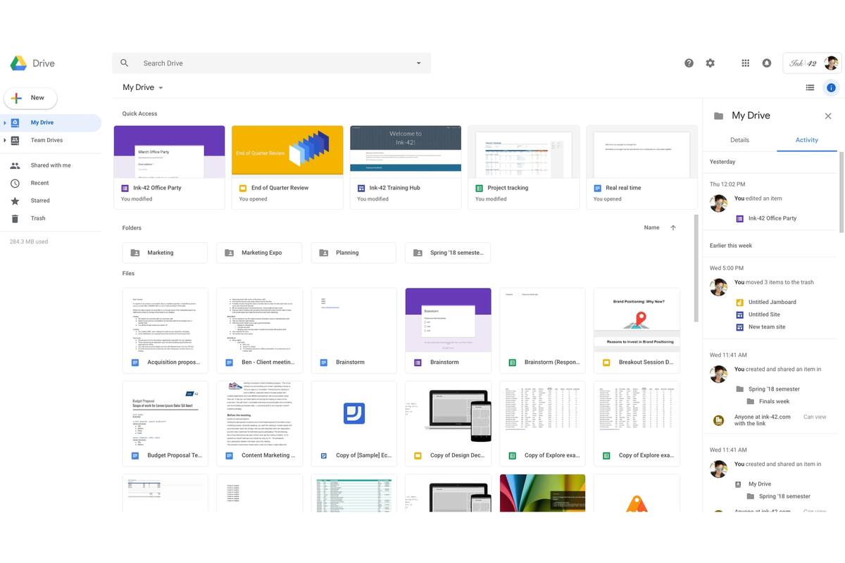 El nuevo diseño de Google Drive