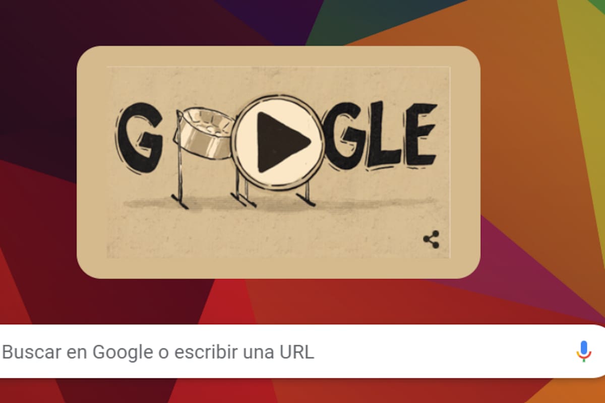 El nuevo doodle de Google para homenajear a los tambores metálicos