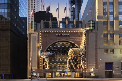 El nuevo edificio de Louis Vuitton en Nueva York es una instalación temporal hasta que finalice la renovación de la tienda insignia de Fifth Avenue (Louis Vuitton)