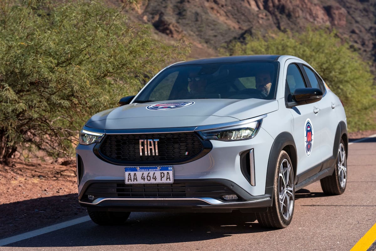 El nuevo Fiat Fastback, durante la presentación en Salta