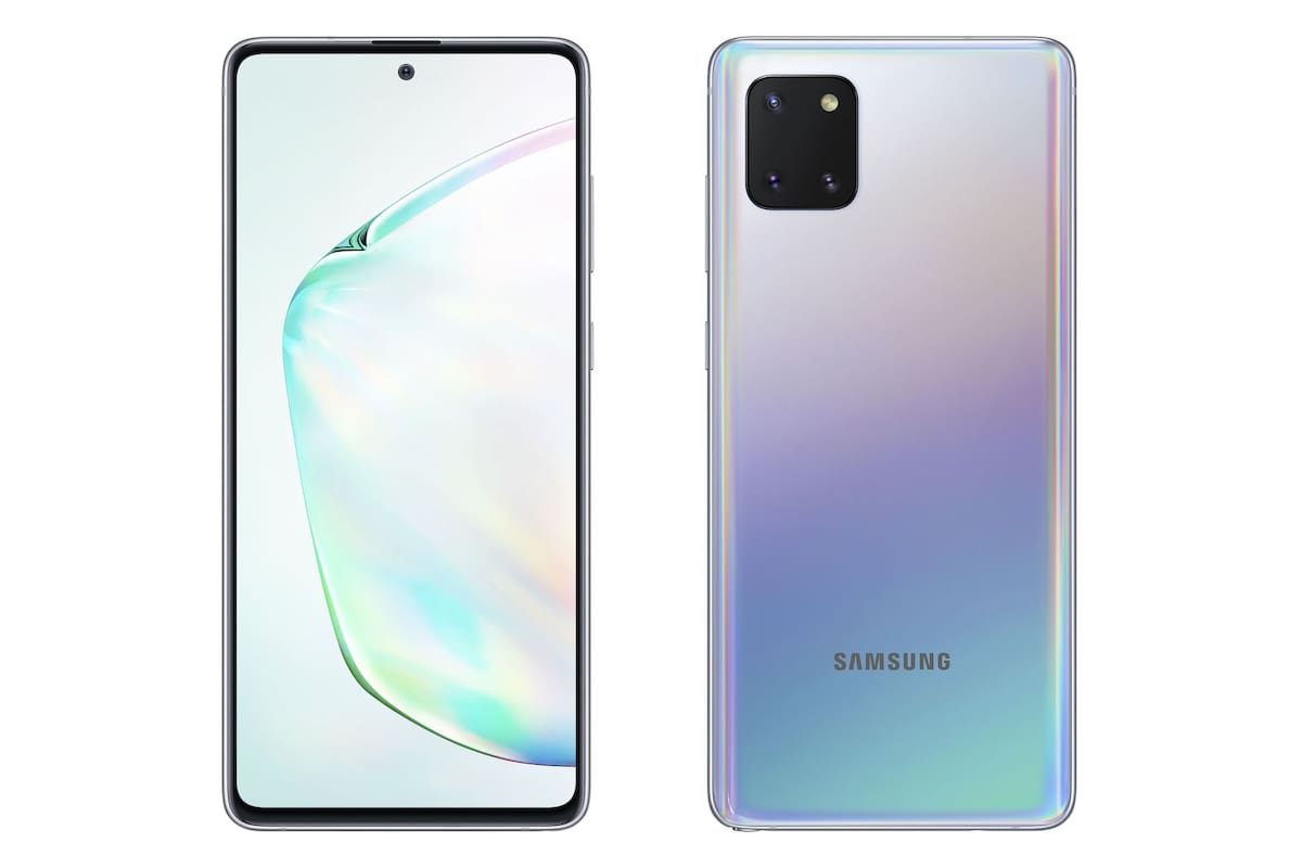 El nuevo Galaxy Note10 Lite tiene una pantalla de 6,7 pulgadas, lápiz para escribir en pantalla y la nueva distribución de cámaras que usará Samsung este año