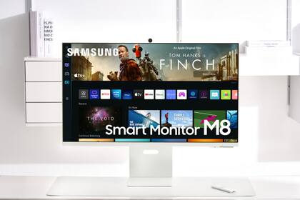 El nuevo modelo M8 de la serie Smart Monitor cuenta con un diseño delgado de 11,4 milímetros , un sistema integrado de entretenimiento y una cámara desmontable para videollamadas