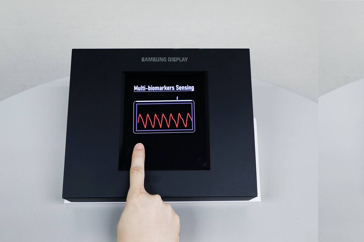 El nuevo panel OLED de Samsung puede reconocer una huella dactilar en cualquier parte de su superficie, y también medir la presión y el ritmo cardíaco