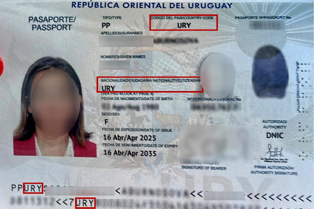 El nuevo pasaporte uruguayo que generó polémica en Europa.