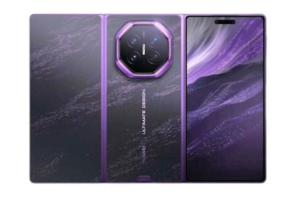 El nuevo plegable triple Huawei Mate XT2 usa un sistema de bisagras en forma de U, por lo que ofrece solo dos opciones de uso: con la pantalla interna completamente desplegada, o totalmente plegado (y se usa la pantalla externa)