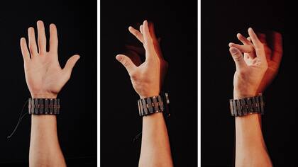 El nuevo prototipo de pulsera presentado por Meta. Crédito: Meta.