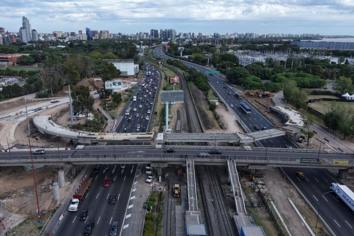 El nuevo Puente Labruna sobre las avenidas Lugones y Cantilo