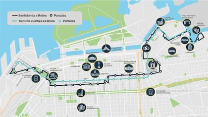 El nuevo tramo incorpora 4,61 kilómetros a la vuelta completa del bus eléctrico, que alcanza una extensión total de 21 kilómetros