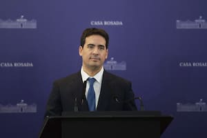 Ravier da su primera conferencia de prensa tras la salida de Manuel Adorni