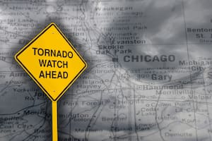 El NWS adelantó que está noche las condiciones serán propicias para la formación de tornados aislados en Chicago