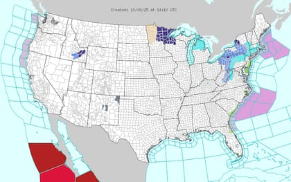 El NWS emitió alertas por bajas temperaturas en varias partes de Nueva York
