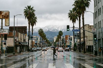 El NWS precisa que para el área de Los Ángeles existe la posibilidad de lluvias hasta el viernes