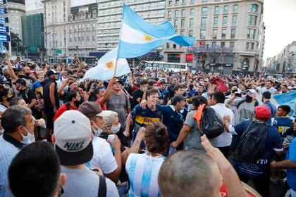 Despedida de Maradona en el Obelisco..