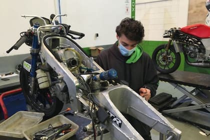 El objetivo del joven repartidor era ser mecánico de MotoGP