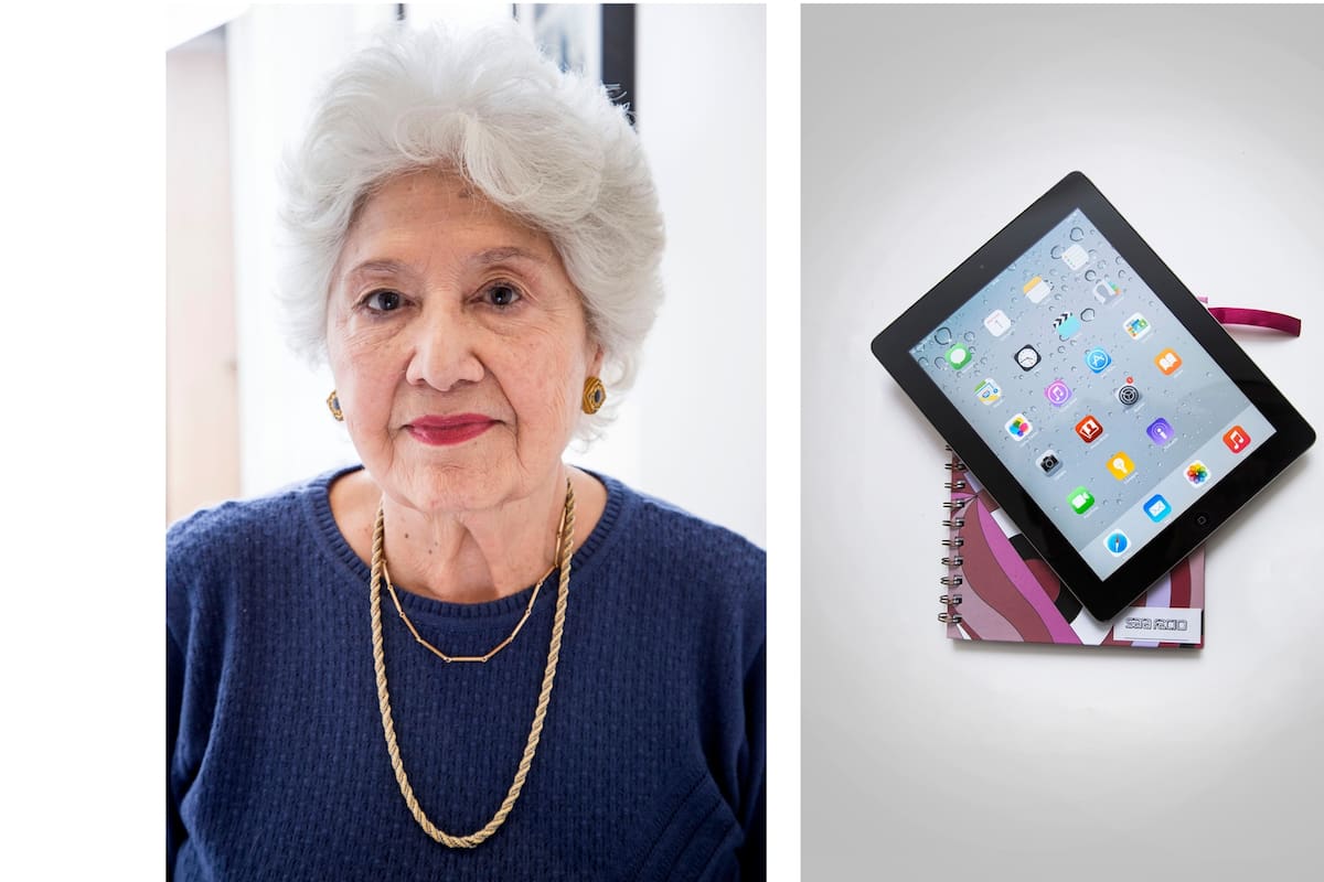 El objeto que sirve de inspiración a Sara Facio es su vieja agenda, que tiene su nombre en la tapa y aún conserva, aunque últimamente reemplazó su función con una tablet