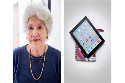 El objeto que sirve de inspiración a Sara Facio es su vieja agenda, que tiene su nombre en la tapa y aún conserva, aunque últimamente reemplazó su función con una tablet