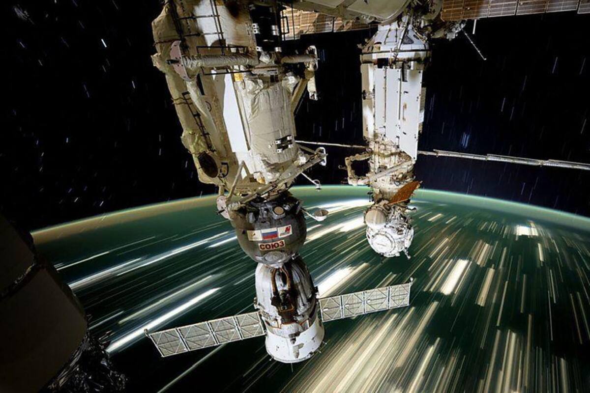 El Océano Pacífico visto desde la ISS en órbita.