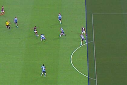 El offiside que le cobraron a Flamengo contra Gremio