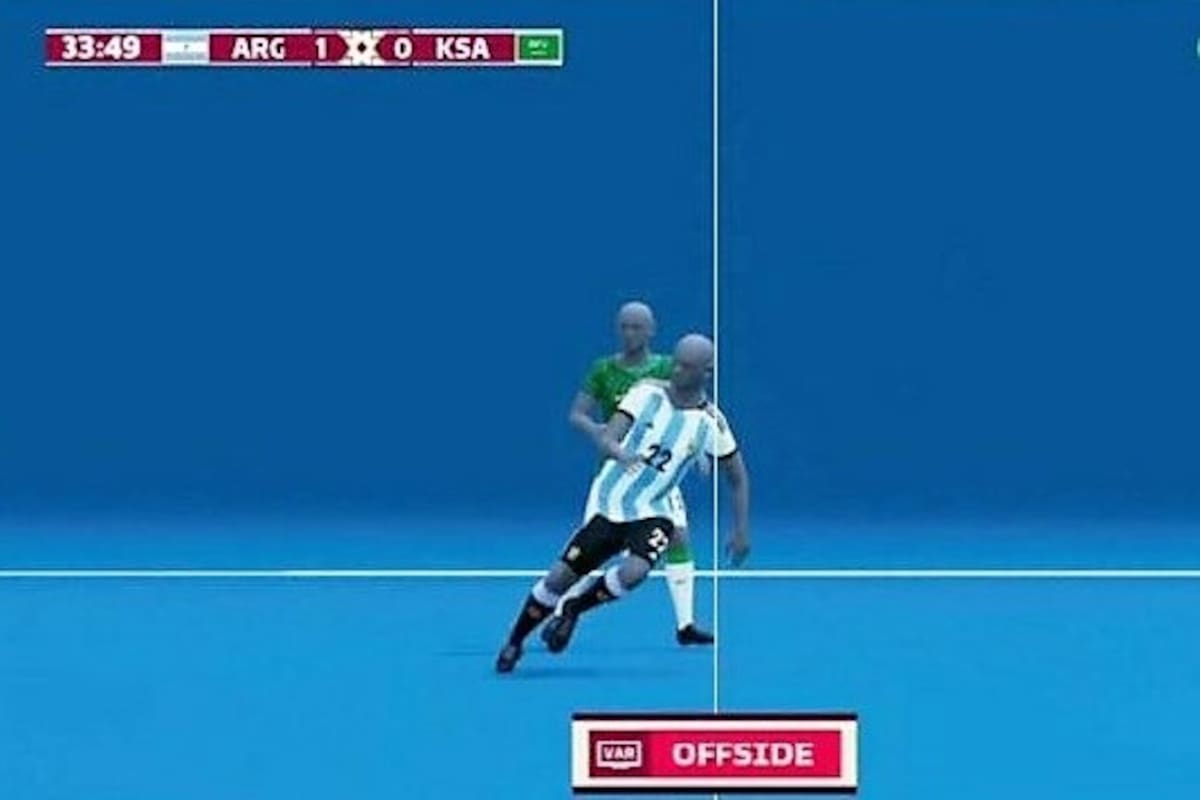 El offside semiautomático por el hombro que anuló el gol de Lautaro Martínez ante Arabia Saudita
