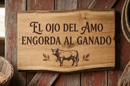 "El ojo del amo engorda al ganado", de qué trata este famoso refrán (Foto: Ilustrativa IA)