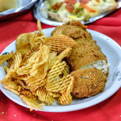 El omelet de pavita, una creación original de la casa.