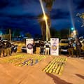 Bloquearon el paso de una caravana de traficantes y decomisaron casi 200 kilos de cocaína