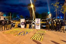 Bloquearon el paso de una caravana de traficantes y decomisaron casi 200 kilos de cocaína