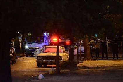 El operativo desplegado en el lugar donde tuvo lugar el asesinato de González