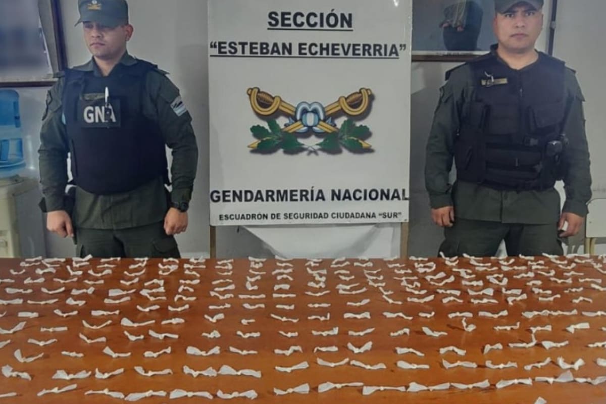 El operativo donde se incautaron 286 dosis de cocaína
