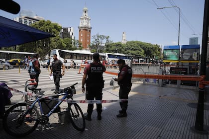 El operativo en Retiro