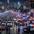 El operativo masivo con decenas de detenidos y 200 autos confiscados en Los Angeles