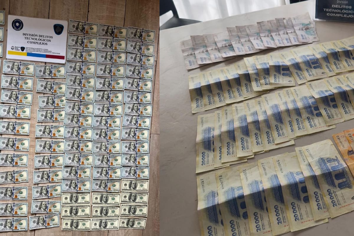 El operativo permitió el secuestro de más de 250.000 dólares (172.000 en billetes y otros 80.000 en monedas digitales), vehículos y dispositivos electrónicos (Prensa Ministerio de Seguridad).