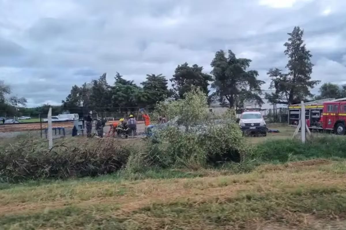 El operativo realizado en la fábrica del incidente.