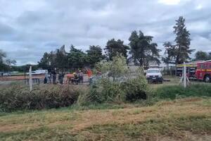 El operativo realizado en la fábrica del incidente.
