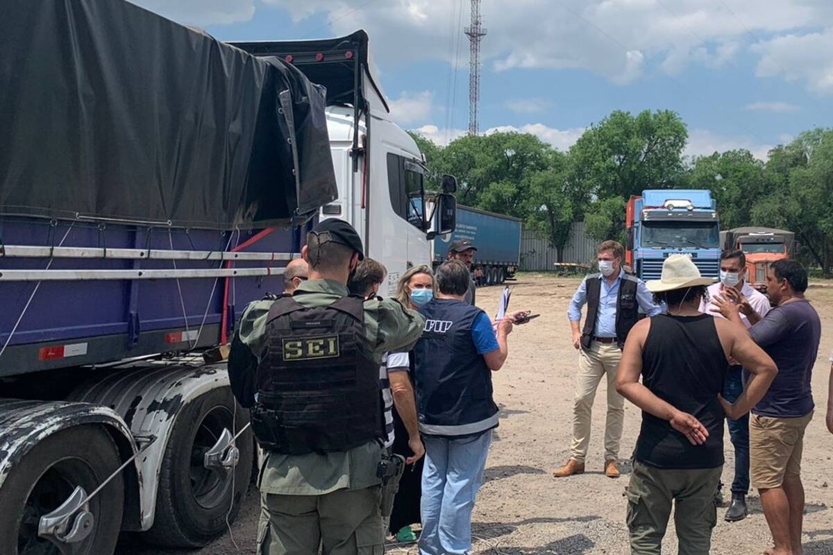 El operativo realizado en torno de la mercadería con documentación irregular