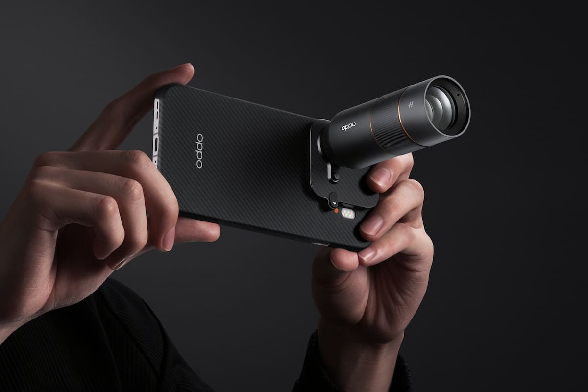 El Oppo Find X9 Pro tiene una montura que le permite agregar un teleobjetivo externo de 10 aumentos