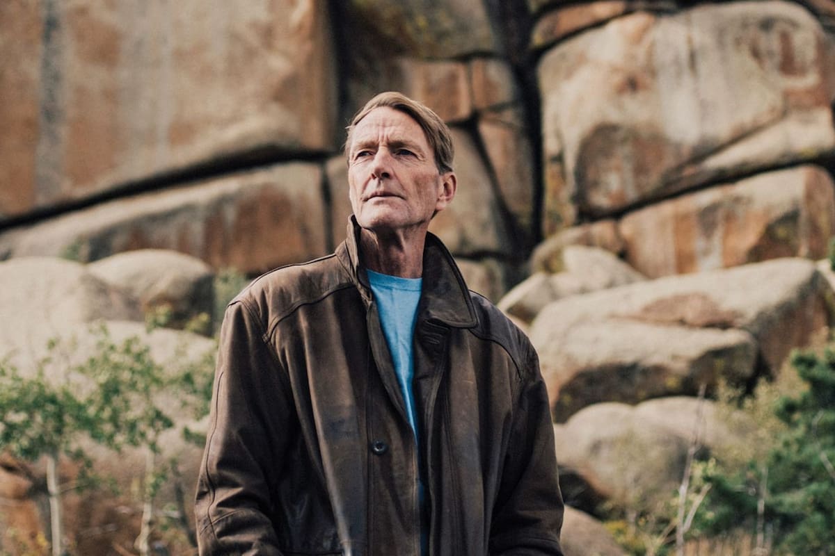 The novelist Lee Child — actual name: James Dover Grant — at the Vedauwoo Recreation Area outside Laramie, Wyo., not far from where he and his wife of 44 years live in a rustic house on 35 acres, Sept. 17, 2019. Child's 24th novel in the Jack Reacher series arrives on his 65th birthday, October 29, and there's also a Reacher TV project in the works. (Benjamin Rasmussen/The New York Times)