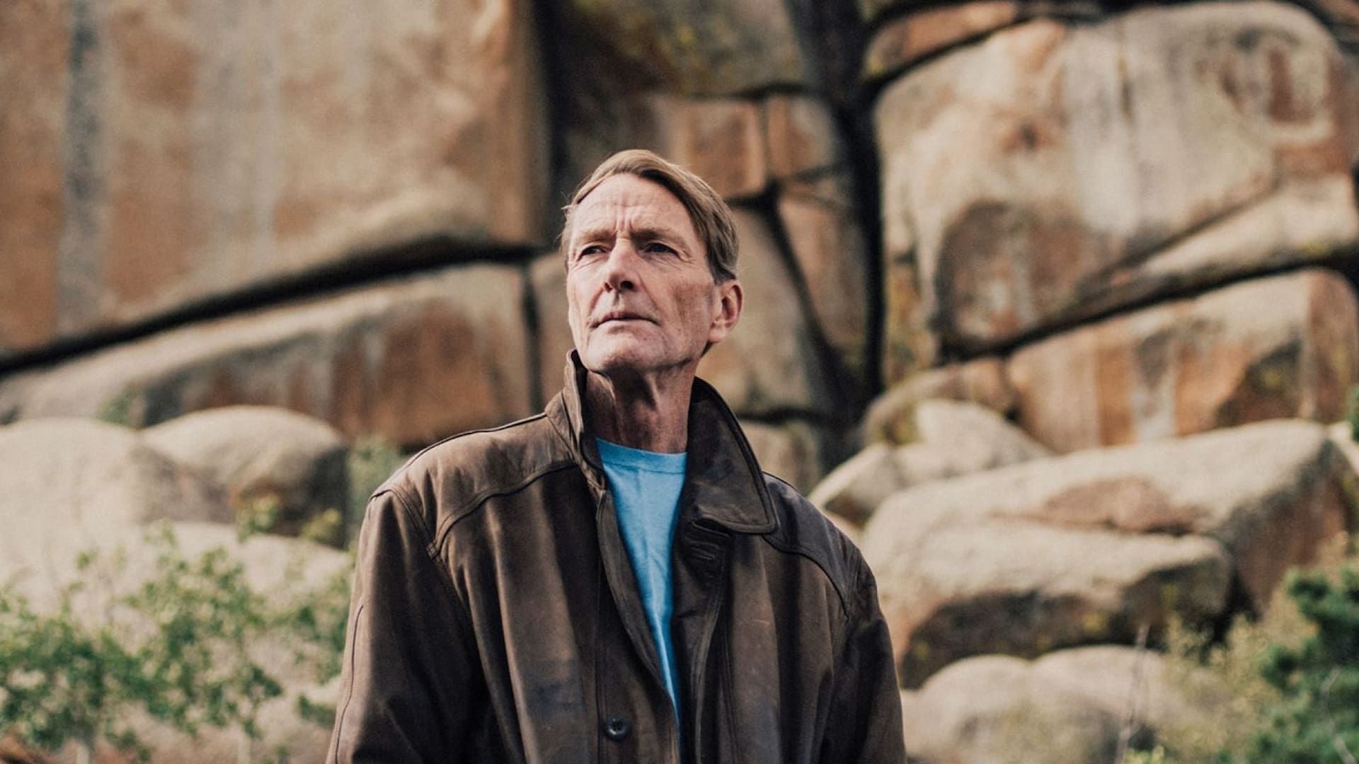 The novelist Lee Child — actual name: James Dover Grant — at the Vedauwoo Recreation Area outside Laramie, Wyo., not far from where he and his wife of 44 years live in a rustic house on 35 acres, Sept. 17, 2019. Child's 24th novel in the Jack Reacher series arrives on his 65th birthday, October 29, and there's also a Reacher TV project in the works. (Benjamin Rasmussen/The New York Times)