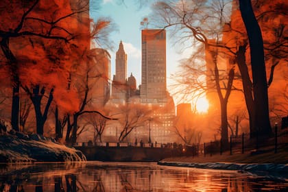 El otoño en Nueva York trae consigo paisajes anaranjados propios de la época