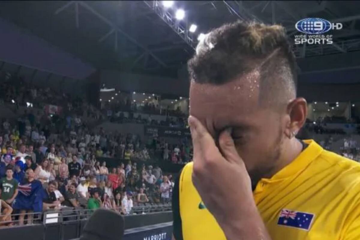 El otro lado del polémica Nick Kyrgios: su emoción al hablar de los incendios en Australia