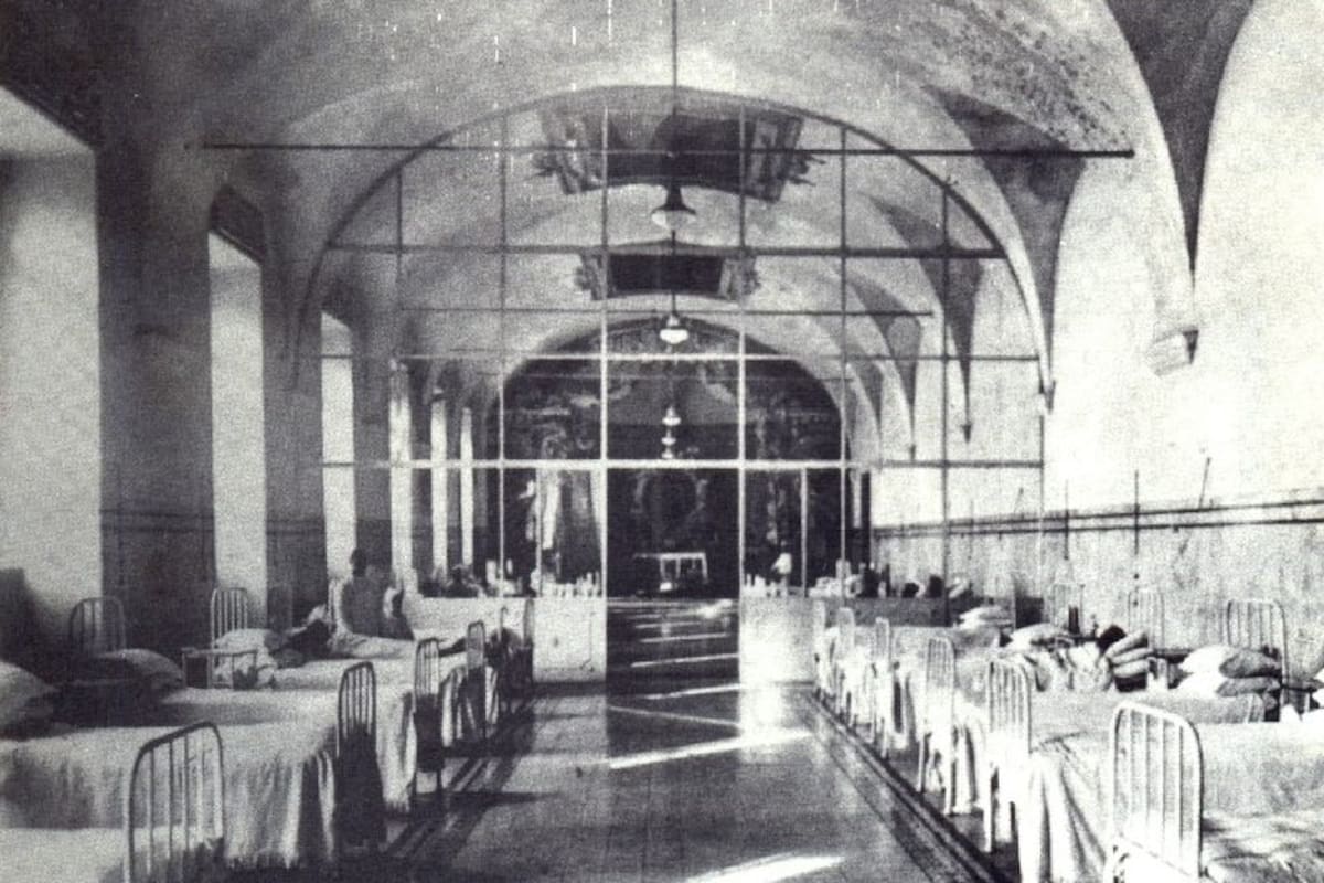 El pabellón "K" del Hospital Fatebenefratelli de Roma