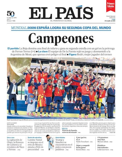 El País, de España, señaló la participación de Rodri y de Ferran Torres