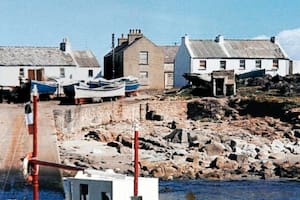 El paisaje de la isla Tory antes de que se esfumara la casa de Neville Presho