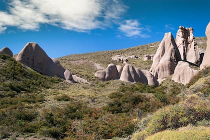 El paisaje lunar del cerro La Buitrera.
