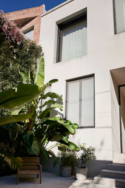 El paisajismo de Natalia Leissa contribuye a dar clima a la fachada.