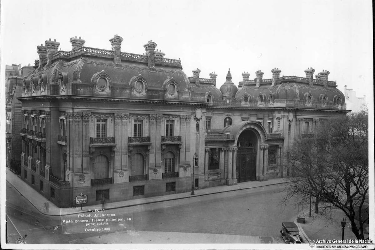El Palacio Anchorena, actual sede ceremonial del Ministerio de Relaciones Exteriores