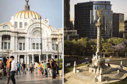 El Palacio de Bellas Artes, un sitio ineludible que alberga 17 murales de artistas nacionales como Diego Rivera, David Alfaro Siqueiros y José Clemente Orozco que influyen en los artistas hasta hoy.