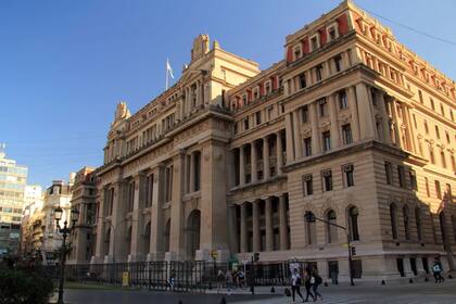 El palacio de Tribunales, sede de la Corte Suprema de Justicia