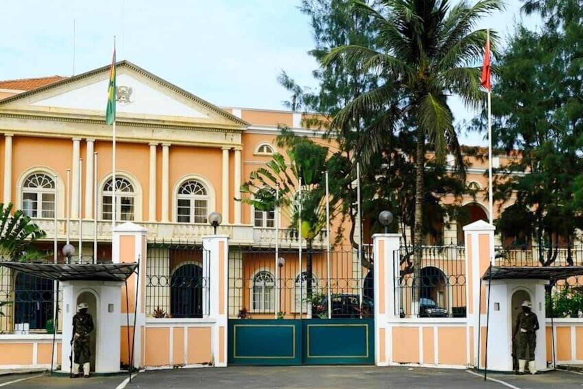 El palacio presidencial de Santo Tomé y Príncipe